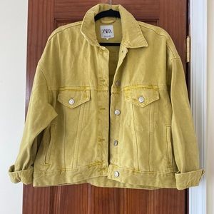 Mustard Yellow Zara Denim Jacket